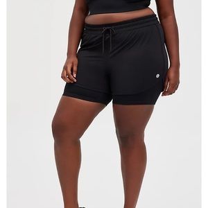 Torrid 00x Stretch Knit Active Short with Bike Short 10 NWT